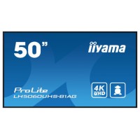 iiyama LH5060UHS-B1AG pantalla de señalización Pizarra de caballete digital 125,7 cm (49.5") LED Wifi 500 cd / m² 4K Ultra HD Negro Procesador incorporado Android 11 24/7