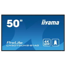 iiyama ProLite Pantalla plana para señalización digital 125,7 cm (49.5") LCD Wifi 500 cd / m² 4K Ultra HD Negro Procesador incorporado Android 11 24/7