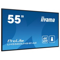 iiyama PROLITE Pizarra de caballete digital 139,7 cm (55") LED Wifi 500 cd / m² 4K Ultra HD Negro Procesador incorporado Android 11 24/7