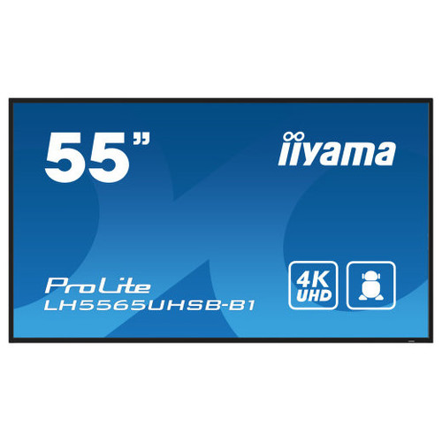 MONITOR IIYAMA 55" , UHD IPS PANEL, HAZE 1%, 800CD/M, HORIZ Y VERT, SIGNAL FAILOVER, MM 2X 10W, HDMI 2X, DP, USB 2.0 X2, WIFI, LAN, MEDIA PLAY USB PORT, CONTROL LAN / RS232C, IISIGNAGE2 (CMS/DMS), E-SHARE, ANDROID 11 OS, 24/7 OPERATION, VESA (400X-MR128 MONITOR IIYAMA 55" , UHD IPS PANEL, HAZE 1%, 800CD/M, HORIZ Y VERT, SIGNAL FAILOVER, MM 2X 10W, HDMI 2X, DP, USB 2.0 X2, WIFI, LAN, MEDIA PLAY USB PORT, CONTROL LAN / RS232C, IISIGNAGE2 (CMS/DMS), E-SHARE, ANDROID 11 OS, 24/7 OPERATION, VESA (400X