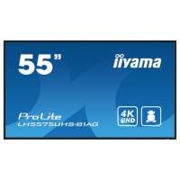 iiyama ProLite Pantalla plana para señalización digital 138,7 cm (54.6") LCD Wifi 500 cd / m² 4K Ultra HD Negro Procesador incorporado Android 11 24/7