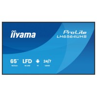 MONITOR IIYAMA 65" 3840X2160, UHD VA DLED PANEL, HAZE 25% 500CD/M², LANDSCAPE AND PORTRAIT, SPEAKERS 2X 10W, 2X HDMIX 1X USB-C , USB 2.0 X2, WIFI, LAN, MEDIA PLAY USB PORT, CONTROL LAN / RS232C, IISIGNAGE2 (CMS/DMS), ANDROID 14 (LH654UHS-B1AG)