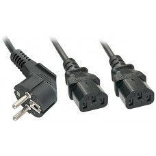 LINDY CABLE EN Y 2M SCHUKO A 2X IEC C13