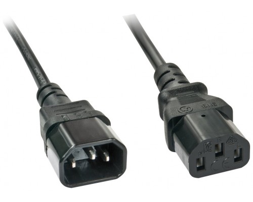 LINDY CABLE DE EXTENSION IEC C14 A IEC C13, 2M