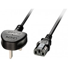 LINDY CABLE DE ALIMENTACION UK A IEC C13, 3M
