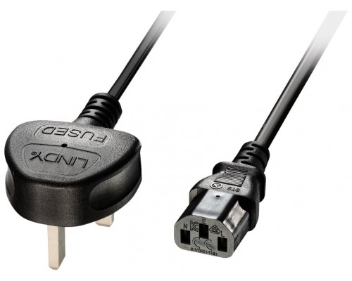 LINDY CABLE DE ALIMENTACION UK A IEC C13, 3M