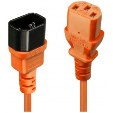 LINDY EXTENSION C14 A C13, NARANJA, 2M