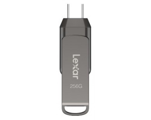 Lexar JumpDrive LJDD400128G-BNQNG unidad flash USB 128 GB USB Tipo C 3.2 Gen 1 (3.1 Gen 1) Gris