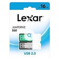 LEXAR 2X16GB PACK JUMPDRIVE S60 USB2.0 FLASH DRIVE
