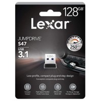 Lexar JumpDrive S47 unidad flash USB 128 GB USB tipo A 3.2 Gen 1 (3.1 Gen 1) Negro