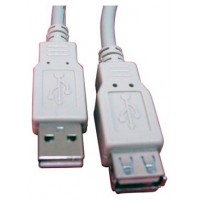 CABLE USB L-LINK USB2.0 A/M - A/H 5.0M GRIS