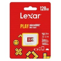 LEXAR 128GB PLAY MICROSDXC™ UHS-I CARDS, UP TO 205MB/S READ, 140MB/S WRITE, C10 A2 V30 U3