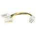 STARTECH CABLE 15CM ADAPTADOR ALIMENTACION LP4 A P