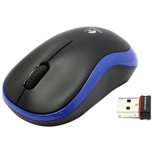 RATON LOGITECH M185 INALAMBRICO NEGRO/AZUL-SE2 RATON LOGITECH M185 INALAMBRICO NEGRO/AZUL