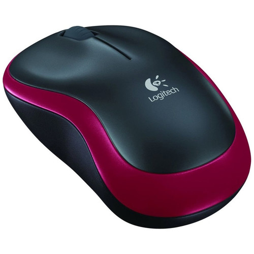 RATON LOGITECH M185 INALAMBRICO NEGRO/ROJO