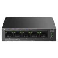 TP-Link LiteWave LS105GP switch No administrado Gigabit Ethernet (10/100/1000) Energía sobre Ethernet (PoE) Negro