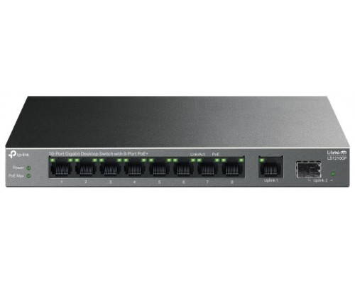 TP-Link LiteWave LS1210GP switch No administrado Gigabit Ethernet (10/100/1000) Energía sobre Ethernet (PoE) Negro