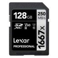 Lexar SDXC, 128 GB UHS-II Clase 10