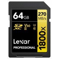 Lexar 1800x 64 GB SDXC UHS-II Clase 10