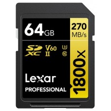 Lexar 1800x 64 GB SDXC UHS-II Clase 10