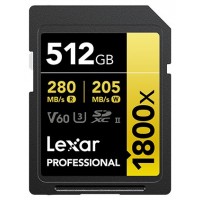 Lexar Professional 1800x 512 GB SDXC UHS-II Clase 10
