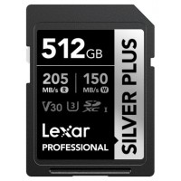 Lexar Professional SILVER PLUS 512 GB SDXC UHS-I-16MR Lexar Professional SILVER PLUS 512 GB SDXC UHS-I