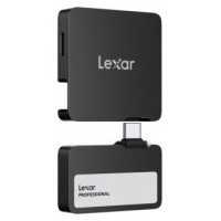 LEXAR PROFESSIONAL GO EXTERNAL PORTABLE SSD 2TB,USB3.2 GEN2 UP TO 1050MB/S READ AND 1000MB/S WRITE CON HUB 4-PUERTOS USB TYPE-C Y CERTIFICADO IP65