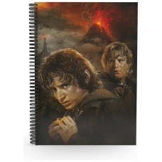 Libreta efecto 3d frodo y sam