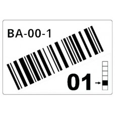 BROTHER Caja de 1 rollo de etiquetas precortadas para estanterias y estanterias paletizadas de 55 x 85 mm. Blanco, para codigos de barras - 340 etiquetas/rollo