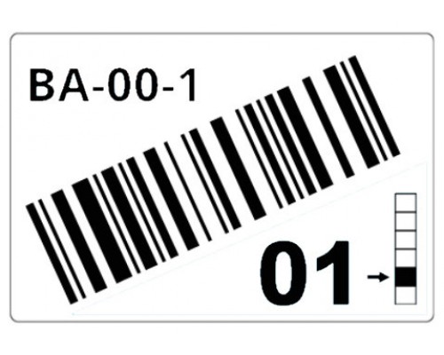 BROTHER Caja de 1 rollo de etiquetas precortadas para estanterias y estanterias paletizadas de 55 x 85 mm. Blanco, para codigos de barras - 340 etiquetas/rollo