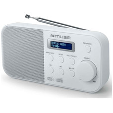 MUSE M-109 DBW BLANCO / RADIO DESPERTADOR PORTÁTIL-M06 MUSE M-109 DBW BLANCO / RADIO DESPERTADOR PORTÁTIL