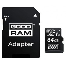 Goodram MicroSD - 64GB - Incluye adaptador a SD - CL