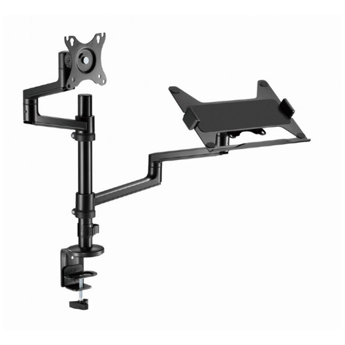 SOPORTE DE MESA GEMBIRD AJUSTABLE BRAZO PARA MONITOR Y BANDEJA PARA PORTATIL-DI11 SOPORTE DE MESA GEMBIRD AJUSTABLE BRAZO PARA MONITOR Y BANDEJA PARA PORTATIL