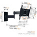 VOGEL"S MA2040-C1 NEGRO / SOPORTE DE PARED PARA TV DE 19" A 43"