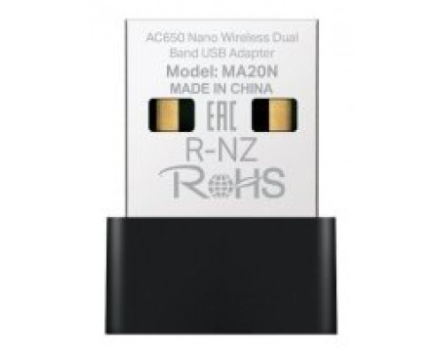USB WIFI MERCUSYS MA20N AC650 NANO 433Mbps USB 2.0