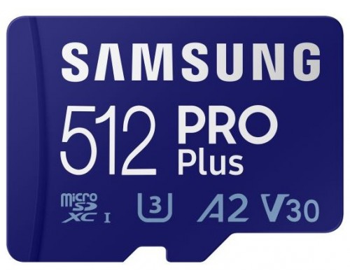 MEMORIA SD MICRO 512GB SAMSUNG SDXC PRO PLUS CLASE 10