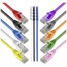 Pack 16 Cables + 4  GRATIS Ethernet CAT6 RJ45 24AWG 3m + 15 Bridas Max Connection (Espera 2 dias)