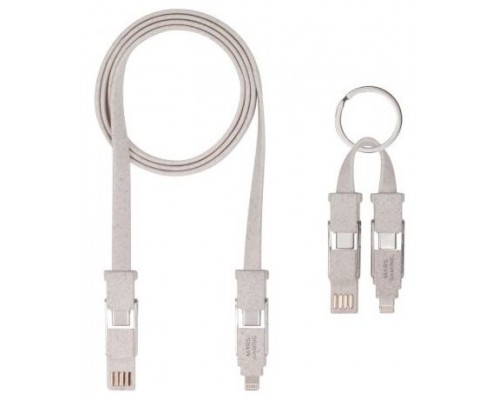 PACK 2x CABLE ECOLOGICO MARS GAMING MCA-ECO 1x1M