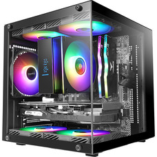 CAJA MICROATX MARS GAMING MC-CUBE GPU MAX 260mm CUBO