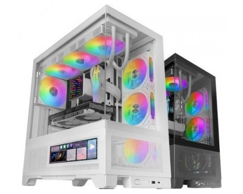 CAJA ATX SEMITORRE MARS GAMING MCLCDX BLANCO CRISTAL