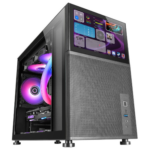 CAJA MICROATX GAMING MARS GAMING MC-LCD NEGRA-DN24 CAJA MICROATX GAMING MARS GAMING MC-LCD NEGRA