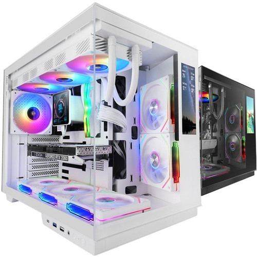 CAJA ATX CUBE MARS GAMING MCMIRAGE BLANCO CRISTAL