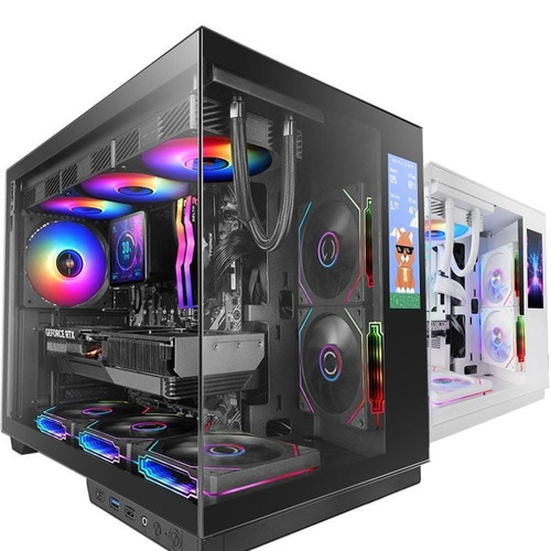 CAJA ATX CUBE MARS GAMING MCMIRAGE NEGRO CRISTAL