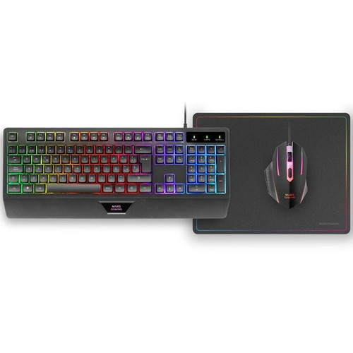 TECLADO MOUSE Y ALFOMBRILLA MARS GAMING MCP124ES RGB