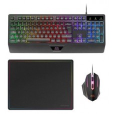 Pack Teclado Mouse Y Alfombrilla Mars Gaming Mcp124