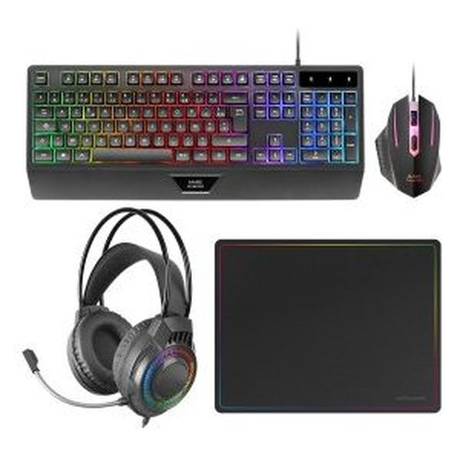 TECLADO MOUSE HEADSET Y ALFOMBRILLA MARS GAMING-DN6 TECLADO MOUSE HEADSET Y ALFOMBRILLA MARS GAMING