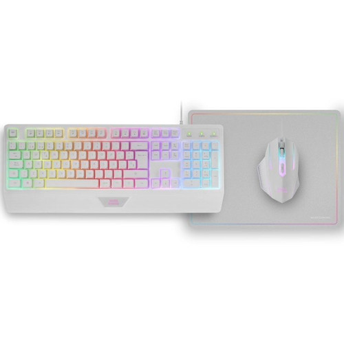 TECLADO MOUSE Y ALFOMBRILLA MARS GAMING MCP124WES RGB-DN4 TECLADO MOUSE Y ALFOMBRILLA MARS GAMING MCP124WES RGB