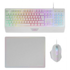 Pack Teclado Mouse Y Alfombrilla Mars Gaming Mcp124wfr