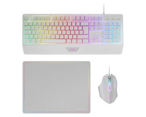 Pack Teclado Mouse Y Alfombrilla Mars Gaming Mcp124wfr