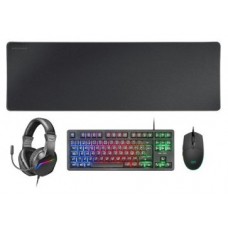 Pack Teclado Mouse Headset Y Alfombrilla Mars Gaming